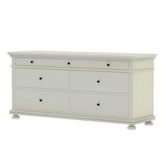 Blanc Indian Solid Wood Chest Of Drawers With 7 Drawer Large Bedroom Dresser