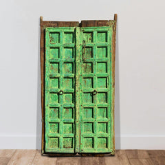 Indian Vintage Antique Handcrafted Reclaimed Wood Door 54