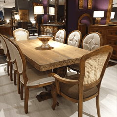 Indian Hand Carved Solid Wood Dining Table 10