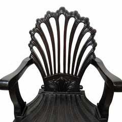 Indian Vintage Hand Carved Solid Wood Chair 26