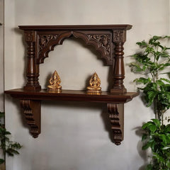 Rajasthani Heritage Carved Archway Wall Shelf 08