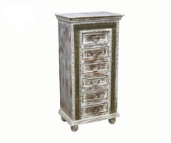 MADE TO ORDER Maharaja Wooden Chest of 6 Drawers 60x40x120 cm