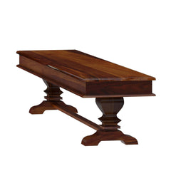 Tiraspol Traditional Rustic Solid Wood Dining Table Bench