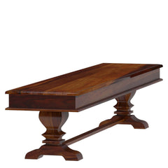 Tiraspol Traditional Rustic Solid Wood Dining Table Bench