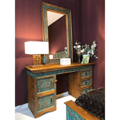Hand Carved Solid Hard Wood Dresser Dressing Table D3