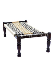 Indian Solid Wood Handmade Rajasthani Charpai Khat Manjhi Woven Charpai Daybed