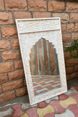Indian Hand Carved Solid Wood Mirror Frame 118