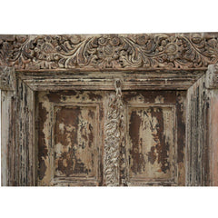 Indian Vintage Antique Hand Carved Solid Wood Door 72