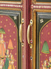 Mughal Hand Painted Solid Wood Cabinet Wardrobe D80