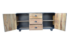 MILLER Industrial Timber Wooden And Chest of Drawers