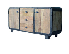 MILLER Industrial Timber Wooden And Chest of Drawers