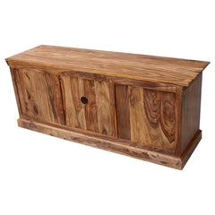 Indian Solid Wood TV Unit With 3 Drawers Natural 150 x 45 x 60 Cm