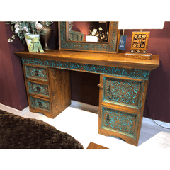 Hand Carved Solid Hard Wood Dresser Dressing Table D3