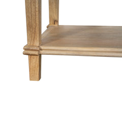 Indian Hand Carved Solid Wood Bedside Table C11