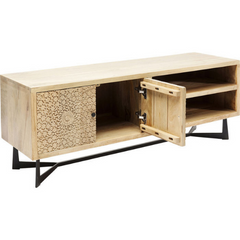 The Attic Forssa Solid Wood TV Unit Cabinet Natural