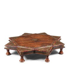 Indian Hand Carved Solid Wood Bajot Coffee Table C54