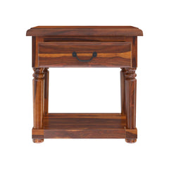 Boston Indian Furniture Solid Wood 1 Drawer Bedside Table