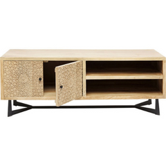 The Attic Forssa Solid Wood TV Unit Cabinet Natural