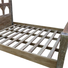 Indian Hand Carved Solid Wood Bed Frame King Size 143