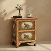Indian Hand Painted Solid Wood Bedsides Table B2