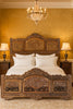 Indian Hand Carved Solid Wood Bed Frame King Size 169