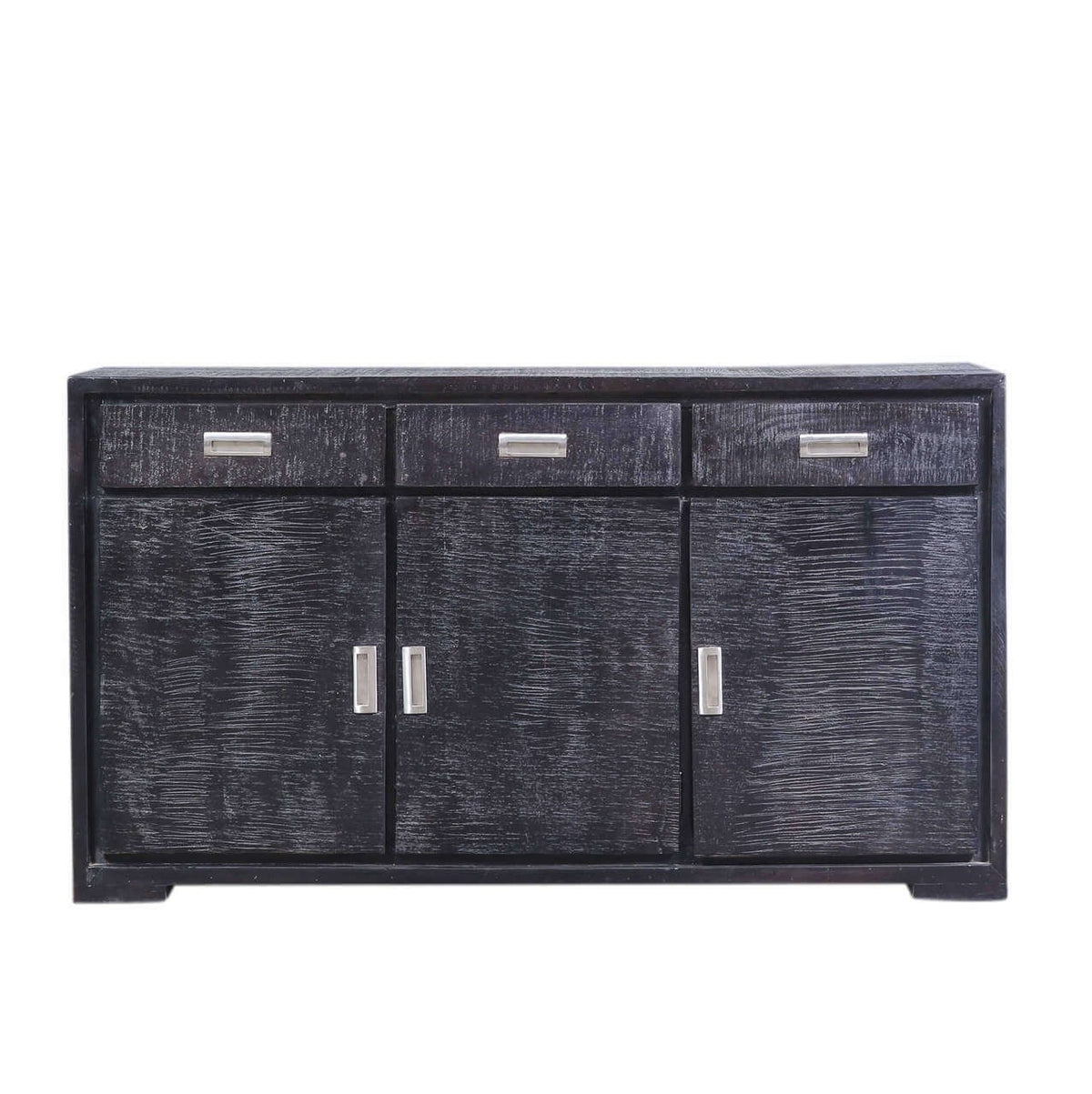 Cromer Indian Reclaimed Wood 3 Drawers Large Buffet Sideboard