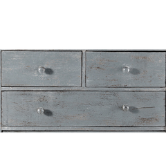 The Attic Wooden 5 Drawer Chest of Drawer Grey