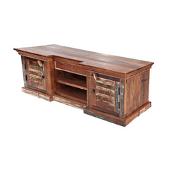 Salvage Reclaimed Wooden Rustic Colour TV Unit Stand B32