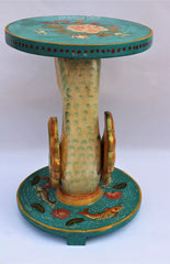 Hand Painted Solid Wood Duck Side Table 48