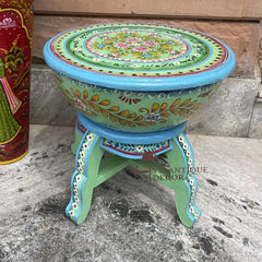 Indian Hand Painted Solid Wood Coffee Table C164