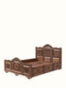 Indian Hand Carved Solid Wood Bed Frame King Size 169