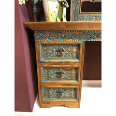 Hand Carved Solid Hard Wood Dresser Dressing Table D3