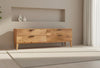 The Attic Hand Carved Mango Wood TV Unit White 69