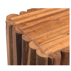 Vintage Hand Carved Solid Wood Side Table 43