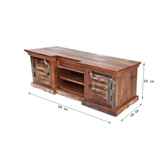 Salvage Reclaimed Wooden Rustic Colour TV Unit Stand B32