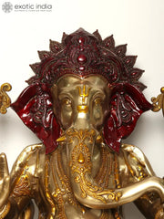 Indian Lord Ganesha Handmade Brass Statue
