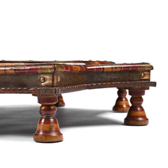 Indian Hand Carved Solid Wood Bajot Coffee Table C54