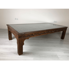 Indian Hand Carved Solid Wood Coffee Table C37