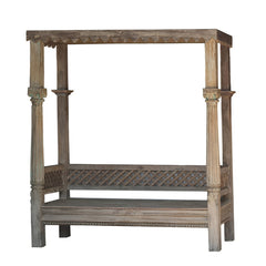 Indian Hand Carved Solid Wood Daybed D4