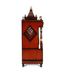 Sheesham Wood Handmade Mandir Home Temple In Brown