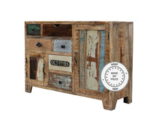 Lava Industrial Solid Wood small Sideboard