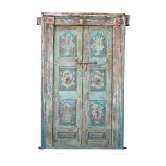 Indian Vintage Antique Handcrafted Solid Wood Door 43