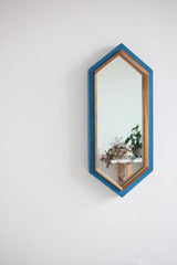 Long Diamond Shape Hand Carved Solid Wooden Mirror Frame 64