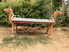 Indian Hand Carved Mango Wood Camel Bench B17