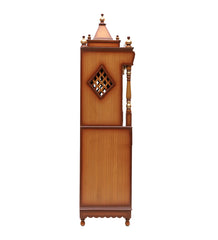 Large Sized Handmade Solid Wood Home Temple In Brown