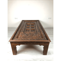 Indian Hand Carved Solid Wood Coffee Table C37