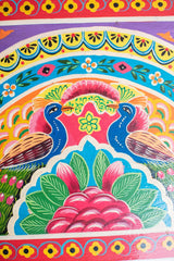 Avani Hand Painted Peacock Solid Wood Side Table 33