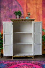 Avani Indian Hand Painted Solid Wood Cabinet Wardrobe MulticolorD67