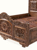 Indian Hand Carved Solid Wood Bed Frame King Size 169