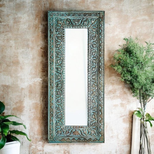 Hand Carved Solid Wooden Mirror Frame 65